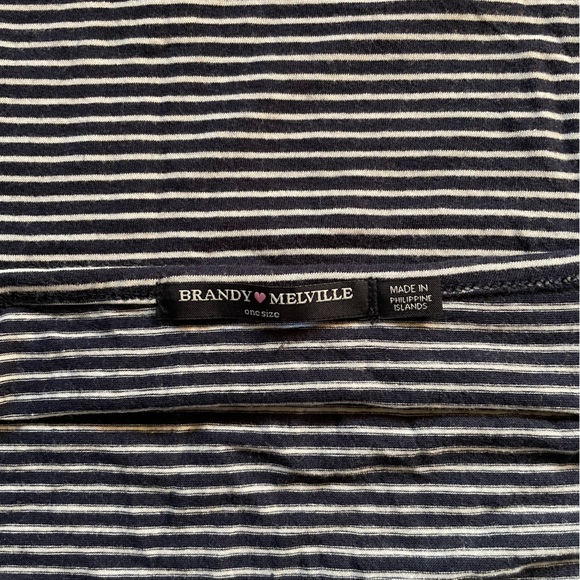 Brandy Melville Striped crop tank - Picture 3 of 4